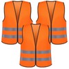 Romon High Visibility Vests for Car, Pack of 3 High