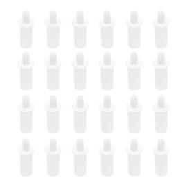 eMagTech 50pcs Shutter Louver Repair Pins Blind Repair Pins 20.5mm x 6mm Plastic Spring Repair Pins Movable Blade Repair Parts for Home Shop Office White