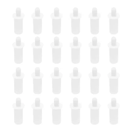 eMagTech 50pcs Shutter Louver Repair Pins Blind Repair Pins 20.5mm x 6mm Plastic Spring Repair Pins Movable Blade Repair Parts for Home Shop Office White