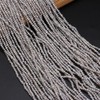 Natural Mini Pearl Beads Irregular Rice Shape Dyed Grey Freshwater