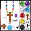 Kathfly 277 Pcs Wooden Cross Necklace Crafts Sunday School Crafts