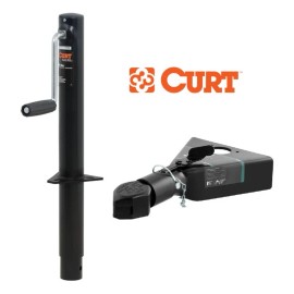 CURT 2K A-Frame Trailer Jack Side Handle w/ A-Frame Coupler for 2-5/16" Ball New