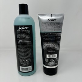 Softee SHIMMERING ARGAN Nourishing Shampoo & Conditioner w/Charcoal Restore Hair