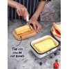Butter Dish with Lid: Butter Dish for Countertop- AISBUGUR Metal