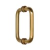 CRL 6" Satin Brass (BM Series) Tubular Back-to-Back Pull Handle