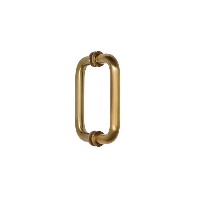 CRL 6" Satin Brass (BM Series) Tubular Back-to-Back Pull Handle