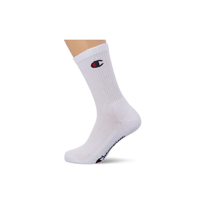 Champion Core 6PP Crew Calzini Sportivi, Unisex - Adulto, Bianco,