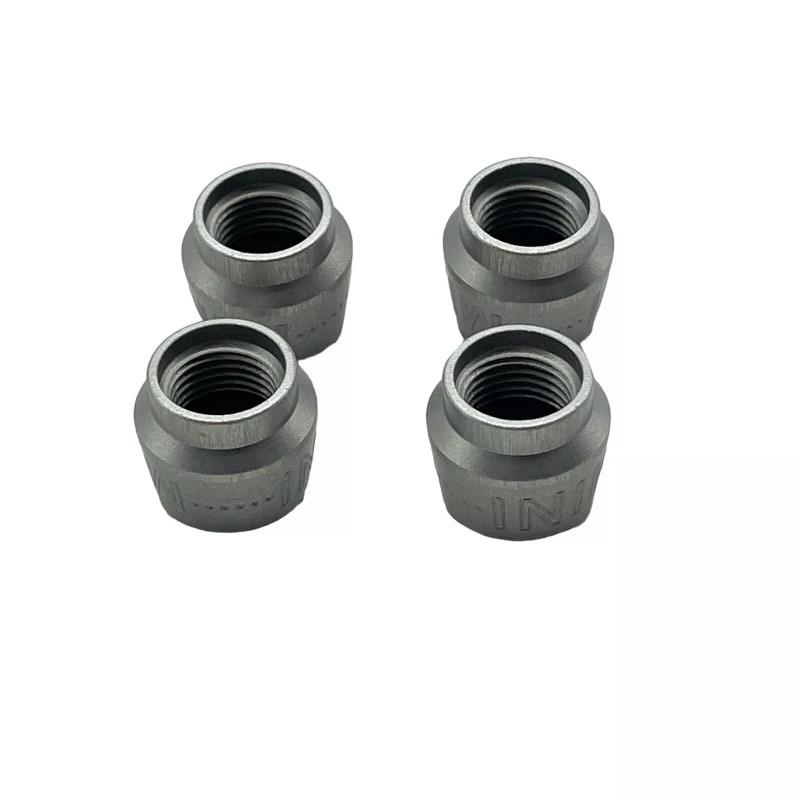 MINI Cooper Emblem Logo Silver Tire Valve Stem Caps Set
