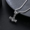 DOTBJ Thors Hammer Urn Necklace Cremation Jewelry 925 Sterling Silver