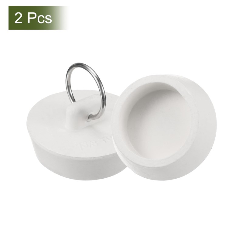 sourcing map 2 Pcs Tub Stoppers, Rubber Bathtub Stoppers 1-3/8"