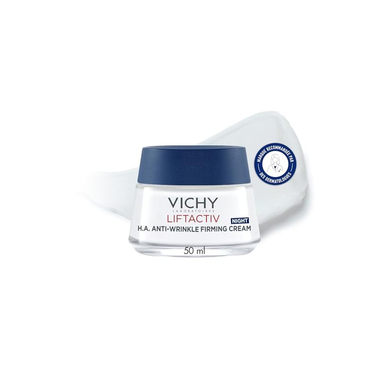 Vichy, Liftactiv Anti-Wrinkle Night Cream, Firming, Smooth & Replenishing, Enriched