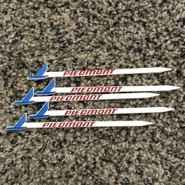 Vintage Piedmont Airlines swizzle sticks Set Of 5