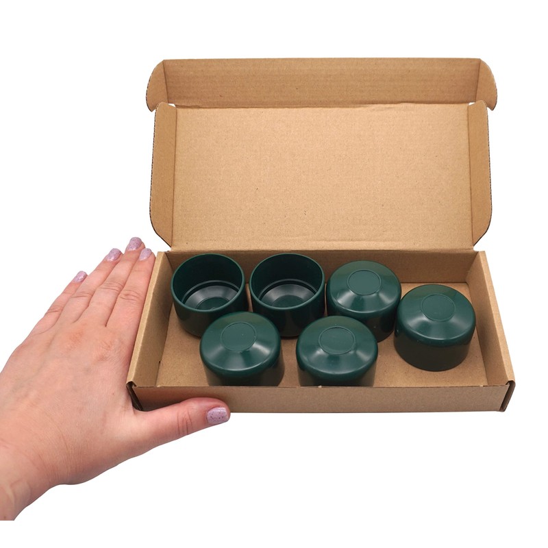 SKIR'CO RAL 6005 Fence Post Caps Round 45 mm Green