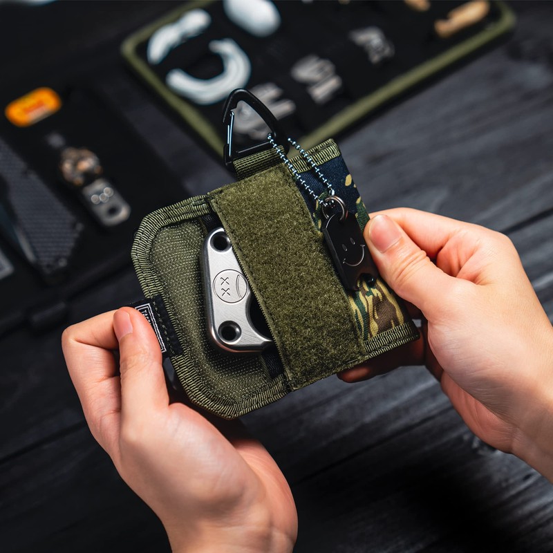 TACTICAL GEEK Storage A2 S EDC Pouch Organizer, Nylon Coin