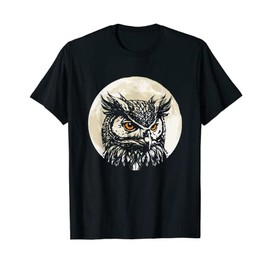 Owl Forest Night Wildlife Birds Nature T-Shirt