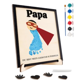 TheGiffter Gifts for Dad, DIY Families, Handprint Dad Gift, Birthday, Best Dad Gift for Christmas, Father's Day, Birthday Gift for Father from Daughter Son