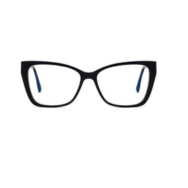 Eason Eyewear VF0090 Lindsey Women's Optical Frames Oversized Acetate w/Spring Hinges – Modern Stylish Frame (Purple)