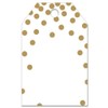 Metallic Gold Dots Printed Gift Tags - 2 1/4 x