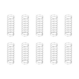 DTGN 0.3x5x15mm(DxODxL) Compression Spring - 10Pack - Good for Machinery - Spring Steel Extension Spring - Gray