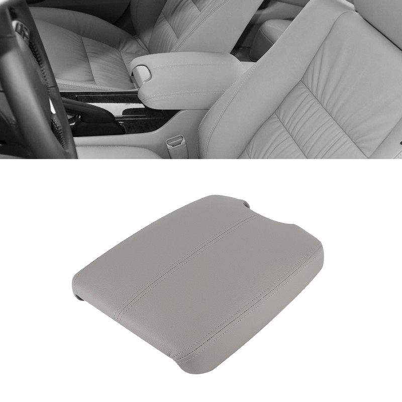 Car PU Leather Plastic Console Lid Armrest Cover Fit for