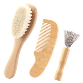 (Professional Supervision of Plush Toy Cleaning) Brush for Stuffed Animals, Natural Wool (Full Set)