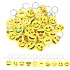 Pack of 50 Mini Emoji Key Fob Bag Pendant Party