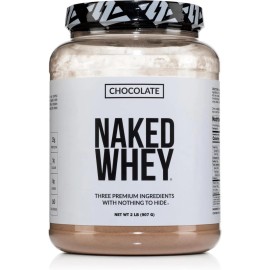 Naked Whey Chocolate Protein Powder - Only 3 Ingredients - Grass Fed Whey Protei