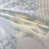 DREAMINGO Double-Layer Guaze Duvet Cover 100% Cotton Floral Checkered Patchwork