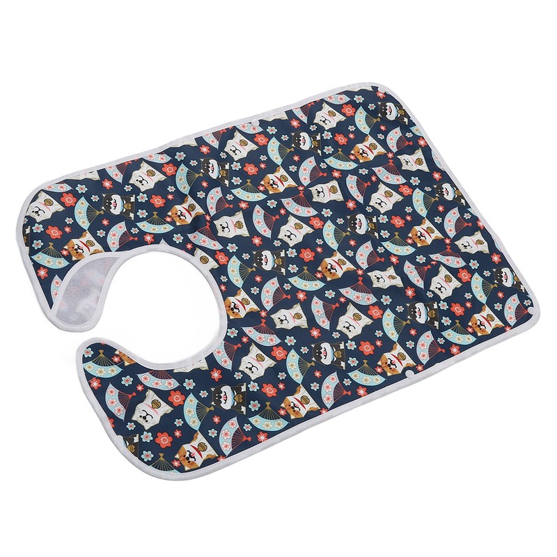 Eating Adults Bib Waterproof Reusable 3 Layers Washable Clothing Protector