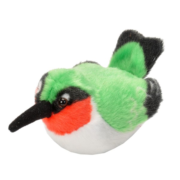 Wild Republic Audubon Birds Ruby-Throated Hummingbird with Authentic Bird Sound,