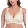 DotVol Front Closure Bra for Women Full Coverage Back Support