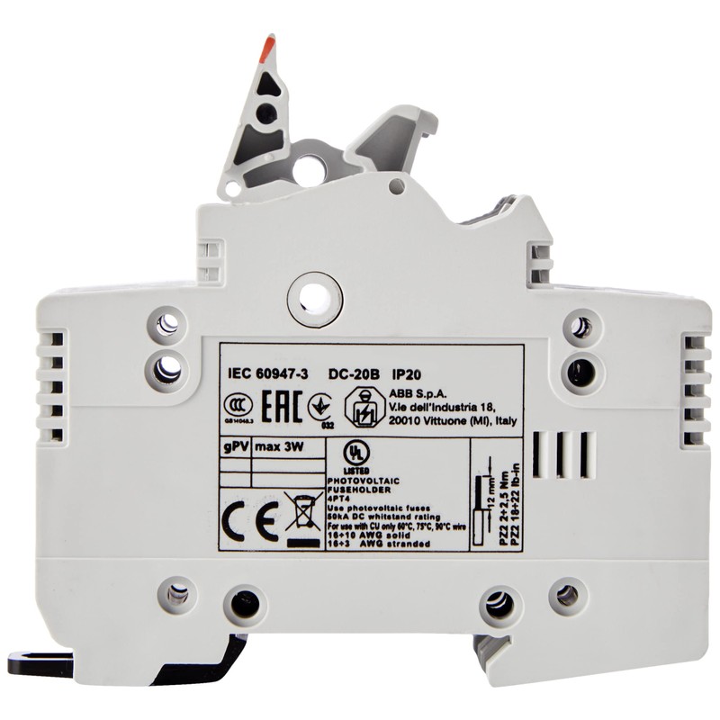 ABB E92/32PV D Pole 32 Amp miniature fuse holder (2CSM204703R1801)