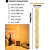 Leools Vintage LED Spiral Filament Bulb T10, 11.8inch Long Tubular