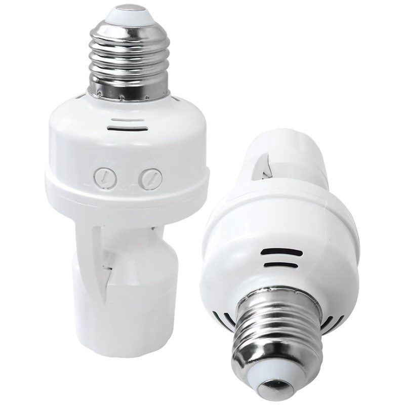INGQI 2pcs Motion Activated Light Sockets, E26/E27 Screw in Add