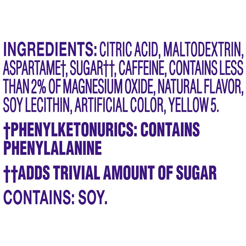 Crystal Light Citrus On-The-Go Powdered Drink Mix with Caffeine, 10