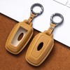 YONUFI for Ford Key Fob Cover Leather Key Case Holder