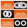 M12 Nylon Flat Washer, 12mm ID 24mm OD 2mm Thick