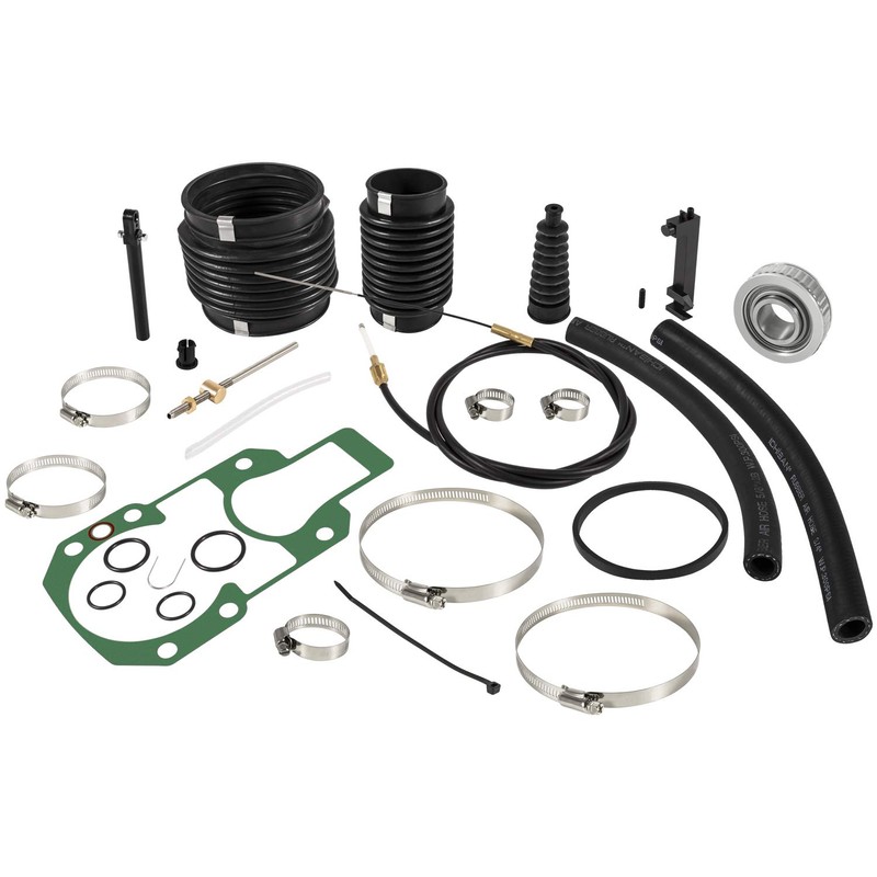 Transom Bellows Repair Reseal Kit & Lower Shift Cable For