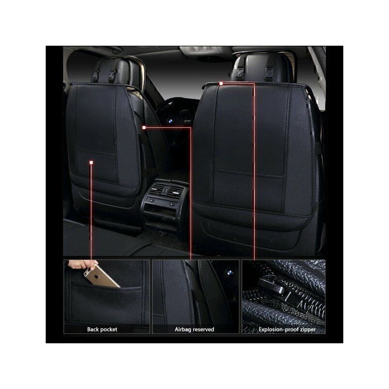 Geartronics For Toyota RAV4 Front+Rear Car Seat Covers 5-Seats Protector