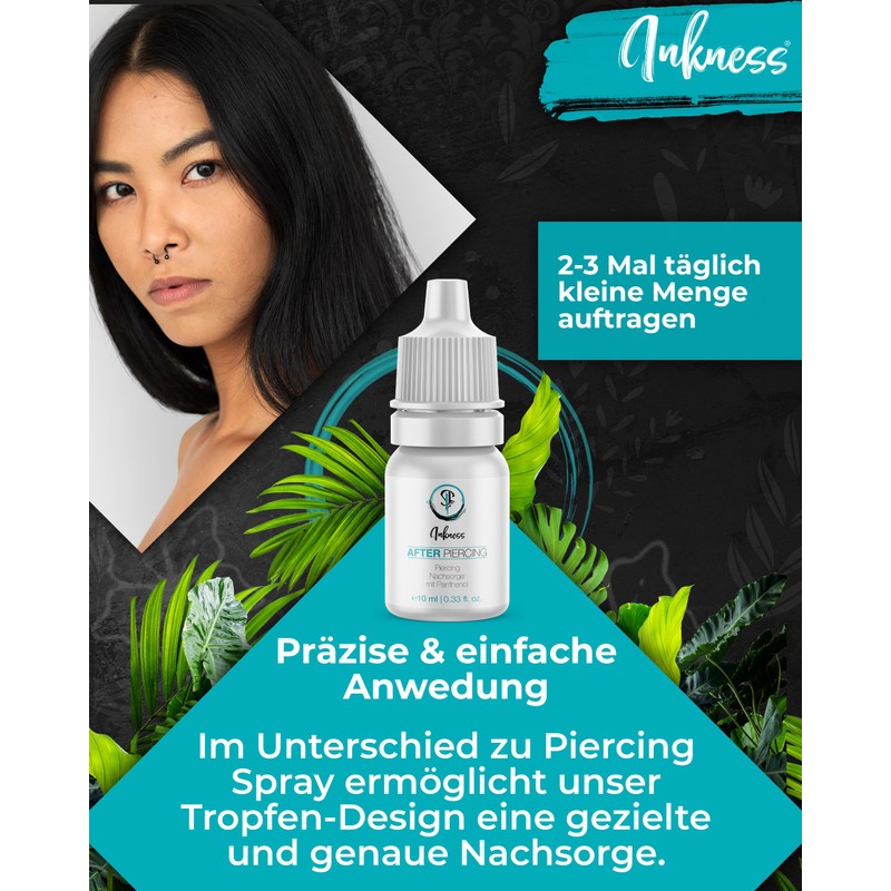 Inkness After Piercing Care Lotion 10 ml – Supports Piercing