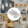 4 Pairs Flush Mount Bracket,Interlocking Furniture Connector,Stainless Steel Heavy Duty