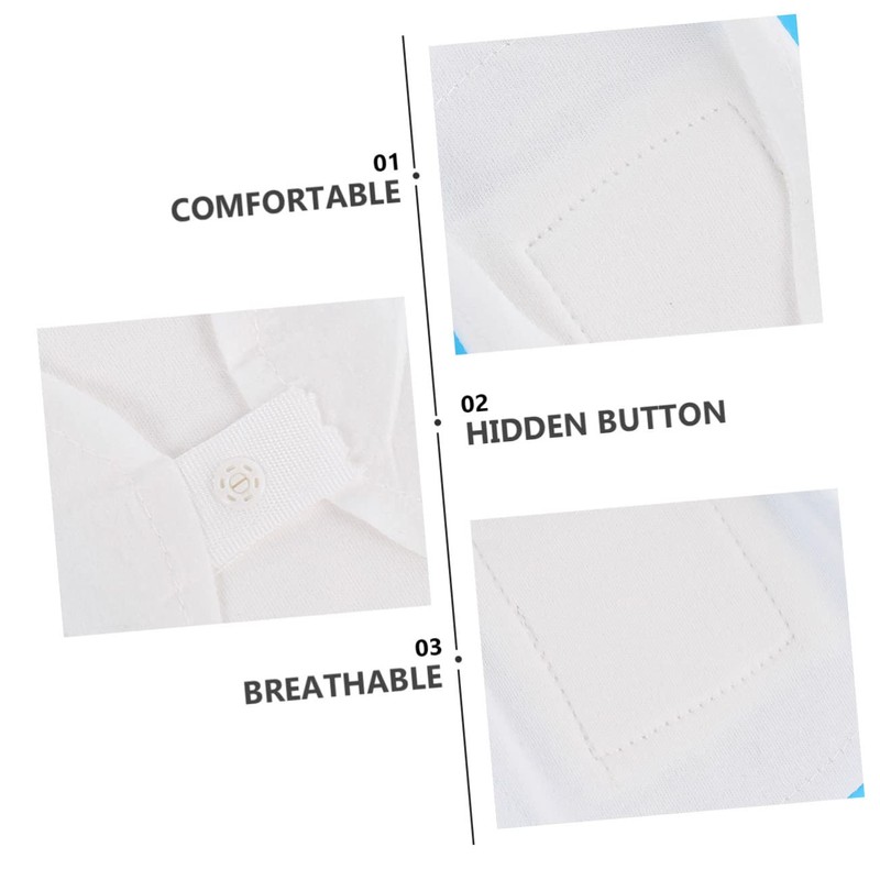 KOMBIUDA 100% Organic Cotton Reusable Sanitary Napkin 2 Pads Breathable