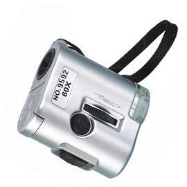 Operitacx Professional Microscope Portable Microscope Mini Microscope Miniature Microscope X Magnifier Silver Microscope Abs Material Microscope Clear Observation Microscope Jewelry Currency