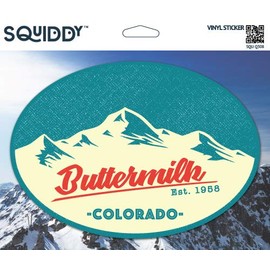 Squiddy Buttermilk Colorado - Vinyl Sticker for Car, Laptop, Notebook (5" Tall)