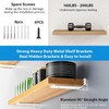2 Pack Metal Shelf Brackets 20 cm,Heavy Duty Wall Shelving