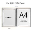 Skidwedy Sheet Music Folder, 60 Pages Capacity, Black, Writable &