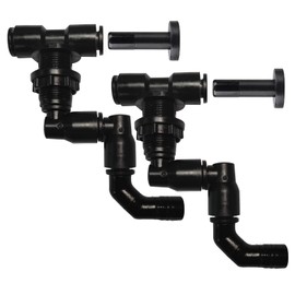 2-Pack Reptile Mister Nozzles - 1/4'' Reptile Fogger Fine Mist Nozzles for Terrarium, Paludarium, Vivarium, Plants, Amphibians, Tank