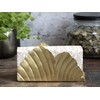 Chic Antique Napkin Holder Shell L 17 cm High-Quality Brass