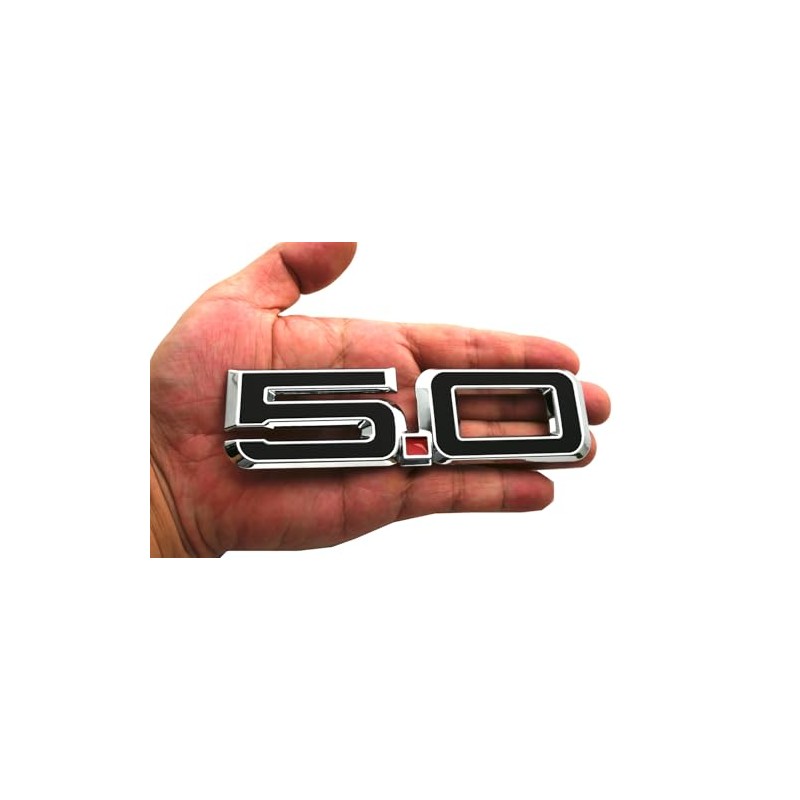 2pcs 5.0 Side Emblems 3D Badge Replacement for 2024 Mustang