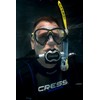 Cressi Unisex's C/Set Big Eyes Evolution+Alpha/UD Snorkeling/Diving Combo, Black/Blue, One